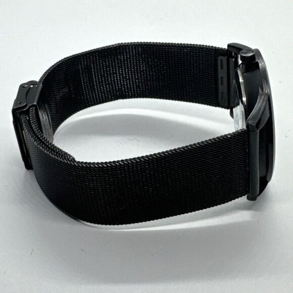 Skagen 124XLBBB Men\'s Black Stainless Steel Mesh Analog Dial Quartz Watch AEA235